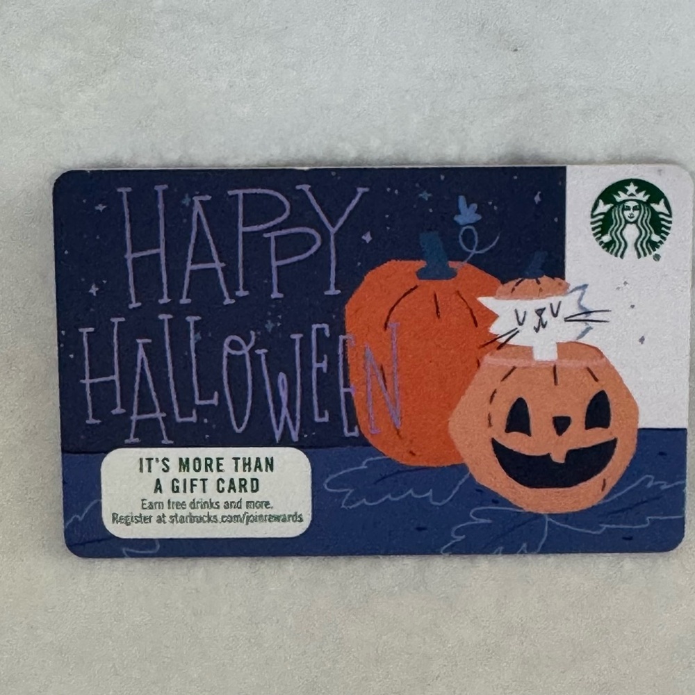 2018 NEW Starbucks HALLOWEEN Gift Card